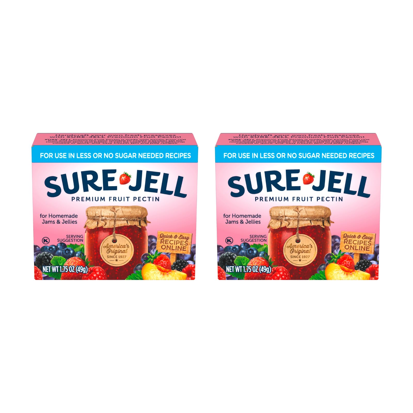 Amazon.com : Sure-Jell Premium Fruit Pectin for Less or No Sugar